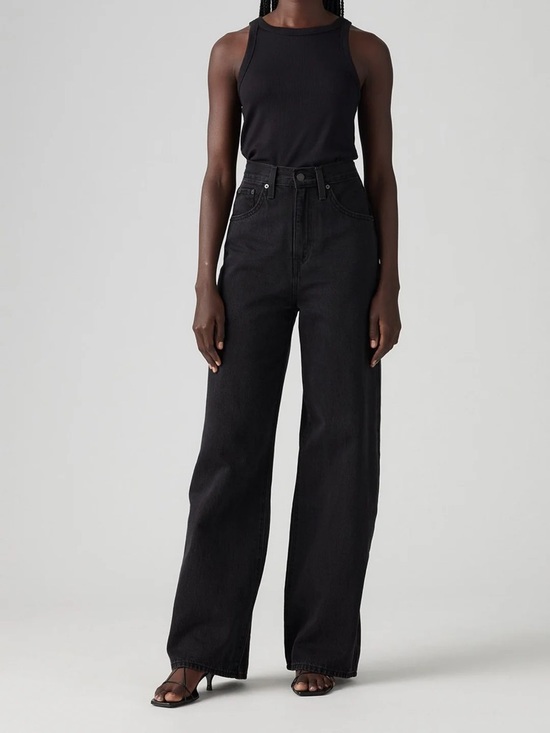 Levi's Denim - Levi’s SIZE 28 x 31 Cinch Baggy high rise wide leg jeans in washed black